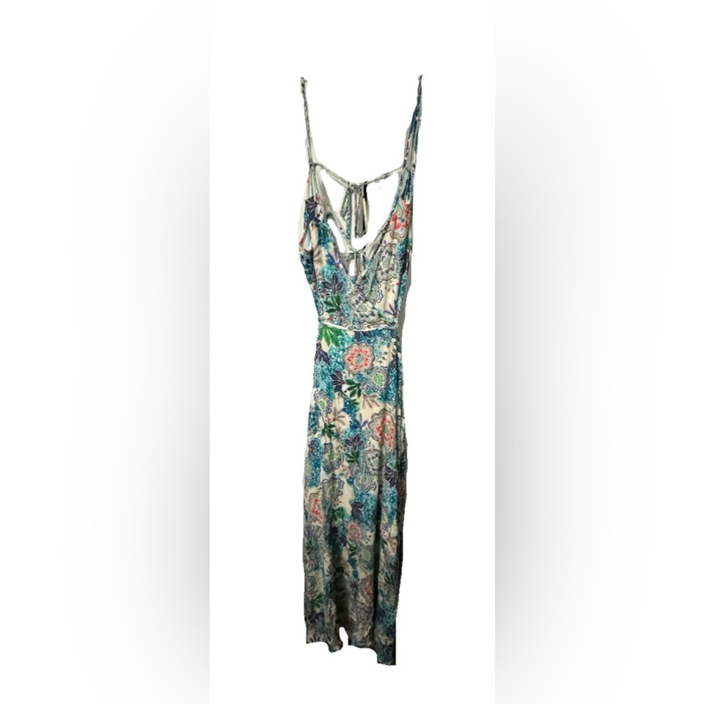 Romeo & Juliet Couture Blue Green Halter Sundress